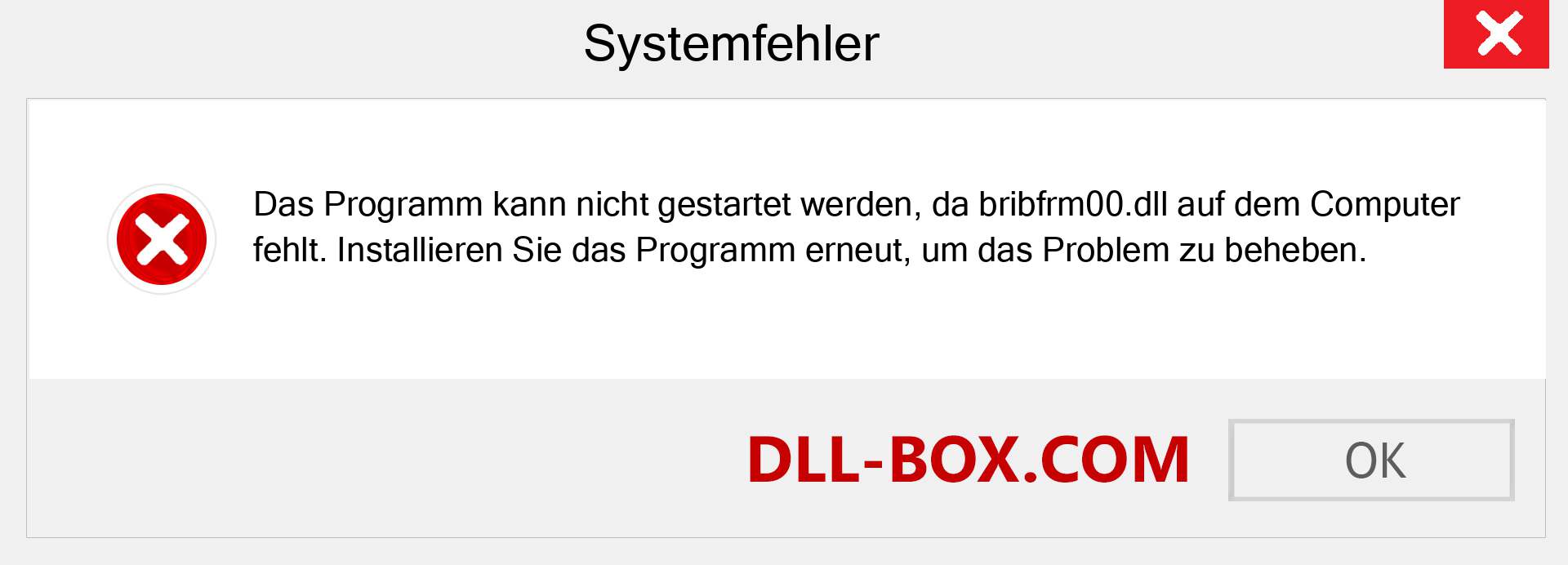 bribfrm00.dll-Datei fehlt?. Download für Windows 7, 8, 10 - Fix bribfrm00 dll Missing Error unter Windows, Fotos, Bildern