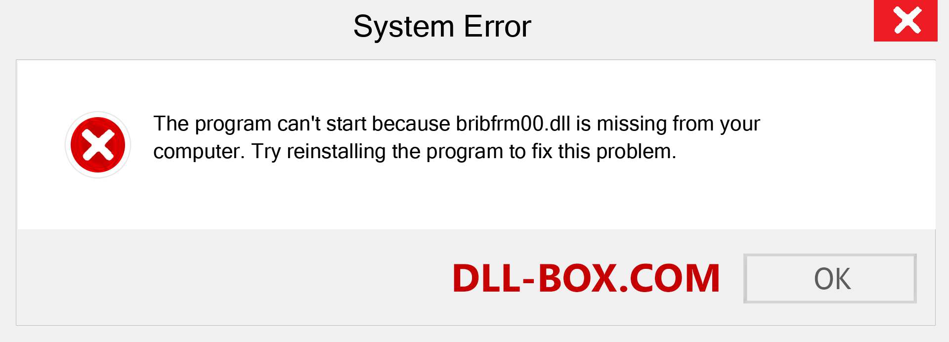  bribfrm00.dll file is missing?. Download for Windows 7, 8, 10 - Fix  bribfrm00 dll Missing Error on Windows, photos, images